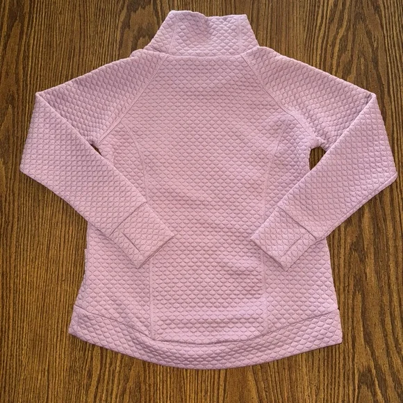 Jones New York Dusty Pink Quilted Cowlneck Pullover Size Small - Picture 3 of 7